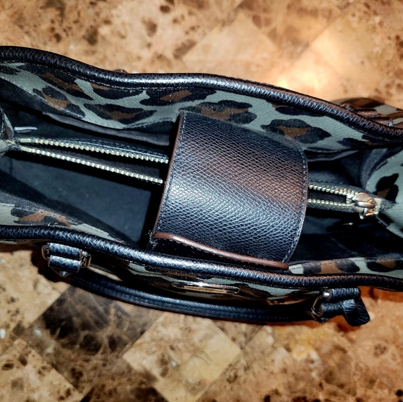 Coach Margot Ocelot Purse - Picture 5 of 7